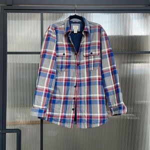 LL Bean Slightly Fitted PrimeLoft-lined Flannel Jacket